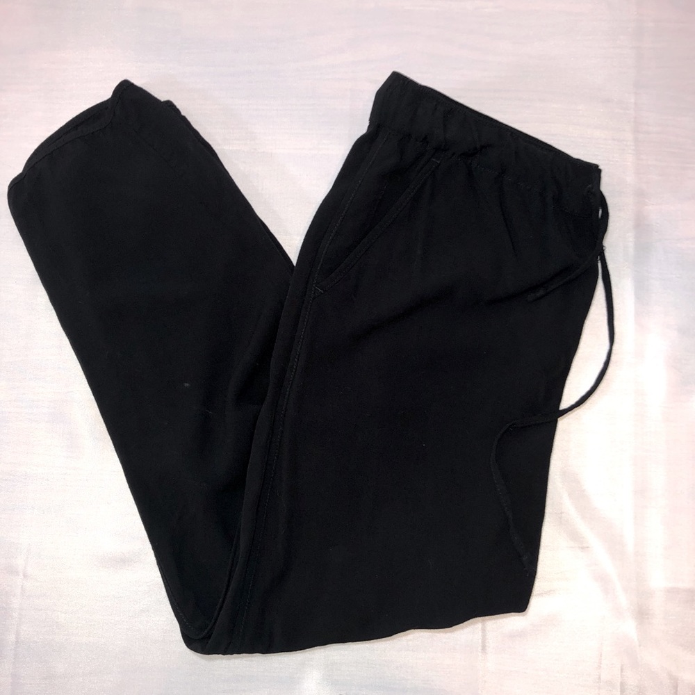Madewell Drawstring Track S Black Pull On Pants